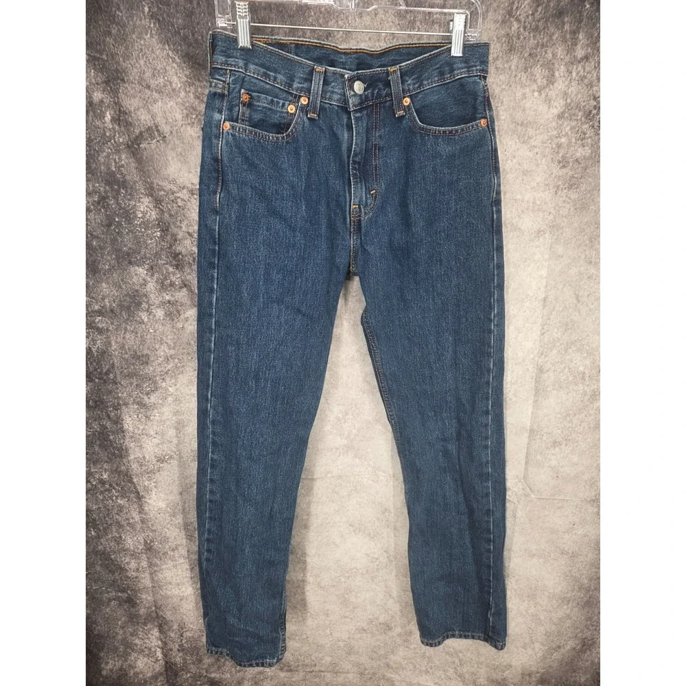 Levis 505 Jeans Mens30 x 32 Blue‎ Denim Straight Fit Medium Wash Cotton